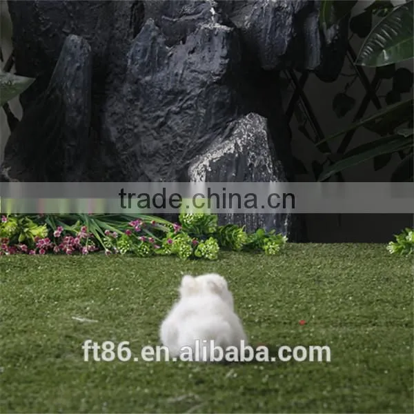 Plush Toy Animal Small White Animal Figures Artificial Animal Bunny photo-4
