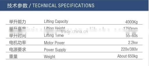 4T Electric Lock Release Clear Floor Lift photo-4