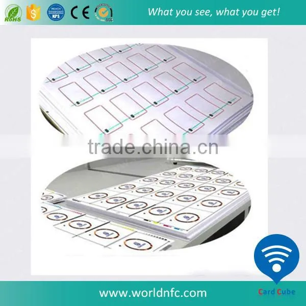 Customized 5X5 Layout RFID Inlay for ISO 14443 A Smart Card photo-2