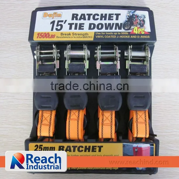 Ratchet Tie Down 4 PCS SET photo-2