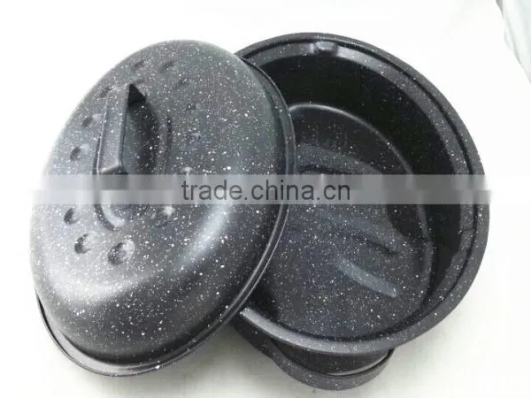 Cookware Fashionable Marble Coating Roaster Pan photo-3