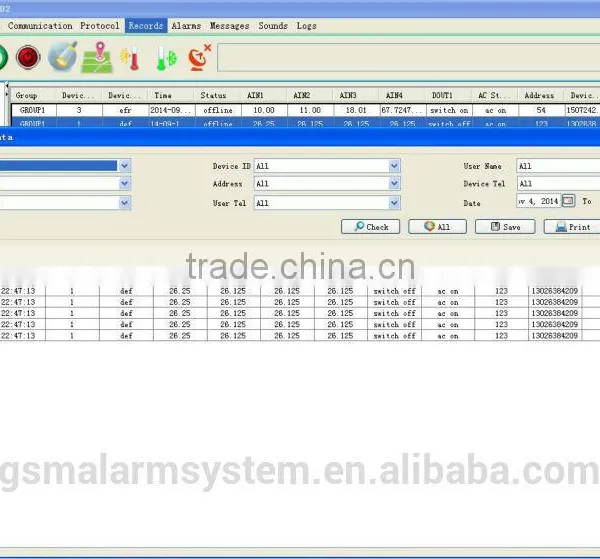 GSM GPRS Wireless Remote Monitor Center Software CMS-02 Work With Data Logger and RTU photo-2