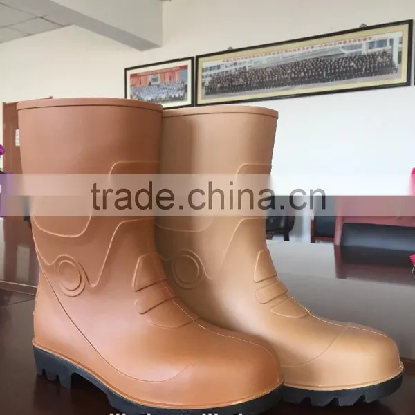 Mens Steel Toe Work Boots Pvc Safety Shoes Industry Work Boots photo-4