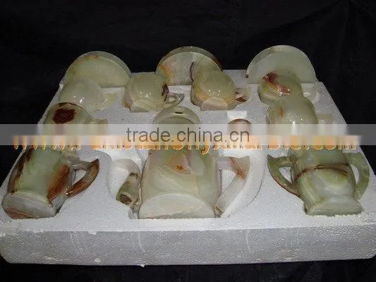 Buy Cheap NATURAL COLOR ONYX TEA SETS HANDICRAFTS photo-4