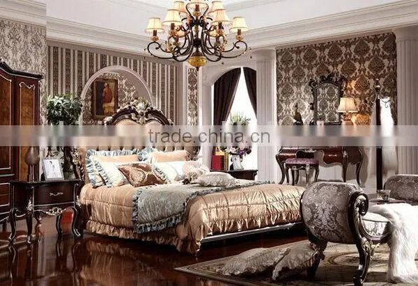 BISINI Brand New Bedroom Furniture, Royal and Luxury Bedroom Furniture Set, King Size Bed With Nightstand Set (BF01-ML014) photo-2