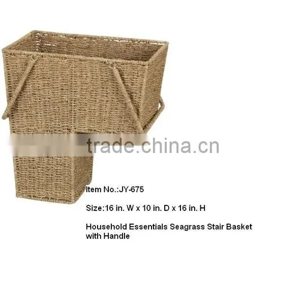 Seagrass Weaving Basket Wall Basket With Handle