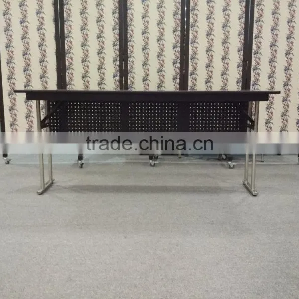 New Style Comercial Banquet Rectangular Training Tables With Folding Legs and Metal Mask photo-3