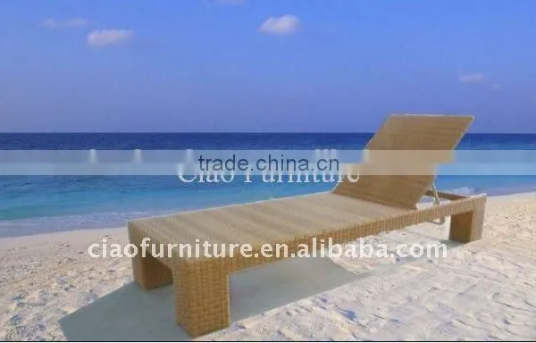 Outdoor Beach Lounge Furniture Used Patio Rattan Lounge Chair photo-2
