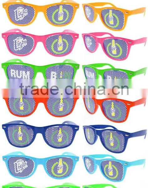 Cheap promotion pinhole sticker sunglasses