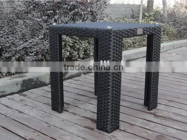 Soho Haiti Aluminum Square Rattan Table With Tempered Glass photo-6