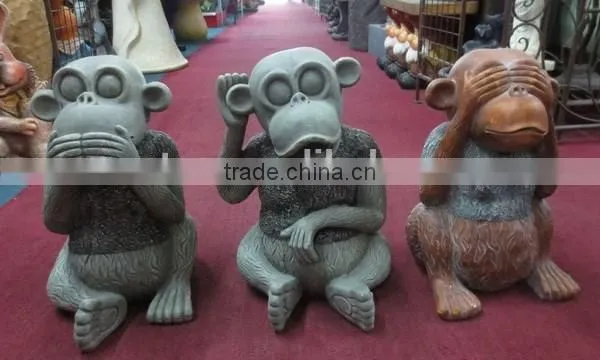 Home & Garden Decor Fiberglass Monkey Statue photo-2