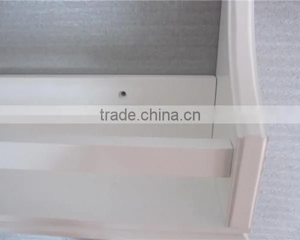 White Modern Bedroom Furniture Wooden Wall Shelf photo-2
