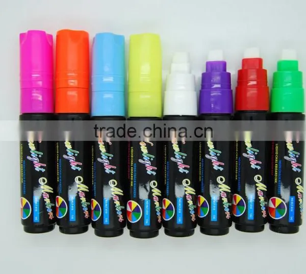2017 Amazon Hot Sell Neon Color Chalk Marker Pens Reversible Bullet And Chisel Tip And A Brand New Revolutionary Cap photo-3