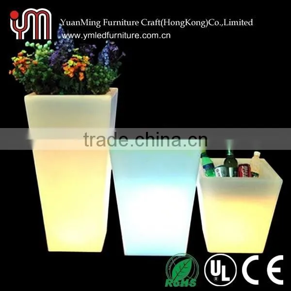 Plastic Led Flower Pots Llight Up Pots Lighting Pot photo-2