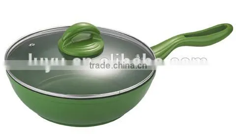 5pcs Heat Resistant Painting Die Casting Aluminum Nonstick Cookware Set photo-4
