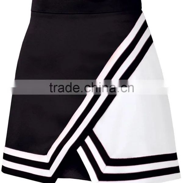 Womens Double-Knit Panel A-Line Cheerleading Uniform Skirt Custom Cheap Wholesale Cheerleading Uniforms photo-4