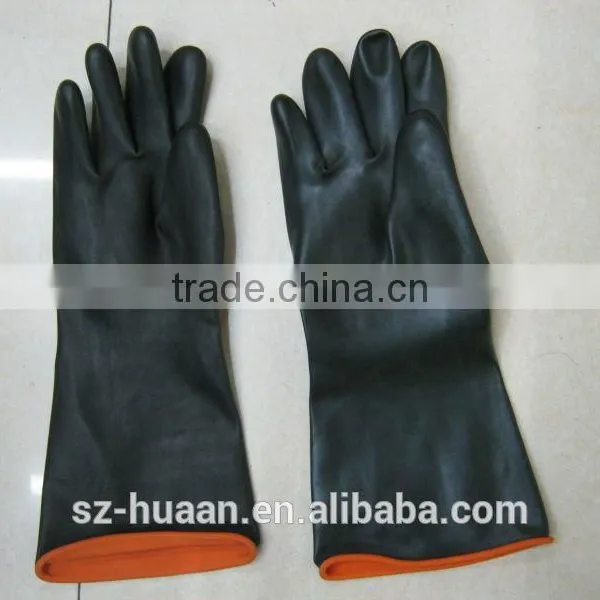 Good Quality Rubber Gloves Heavy Duty Chemical Protection Gloves photo-6