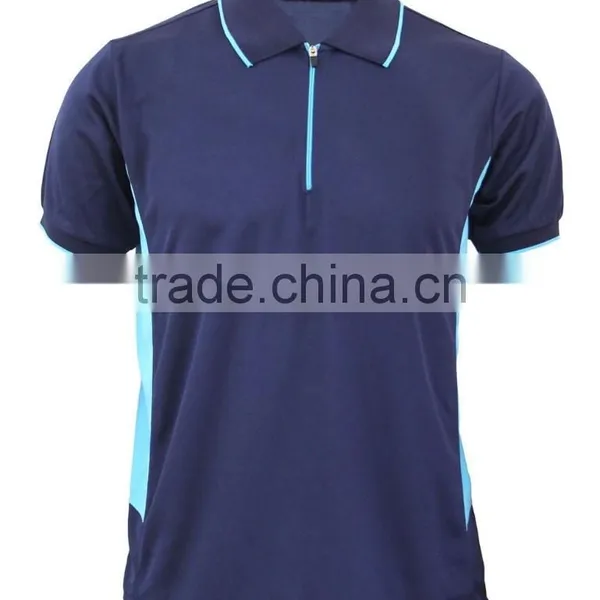 Hot Sale Fashion Unisex Polo T-Shirt With Zip
