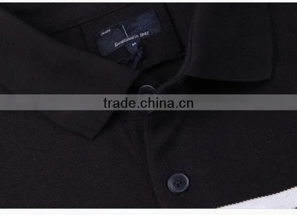 100% Cotton Wholesale Original Dri Fit no Logo Black Polo Shirts for Men Made in China photo-3