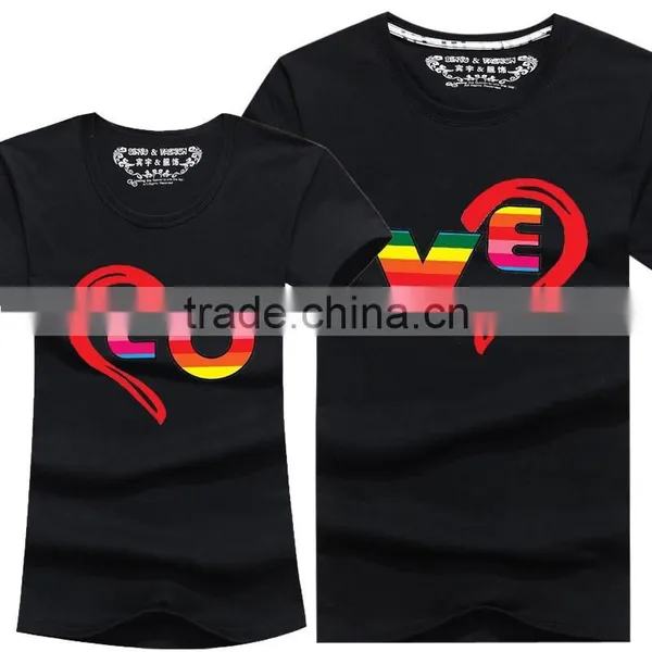 Wholesale Design 100% Cotton Couple Shirts For Lovers photo-4