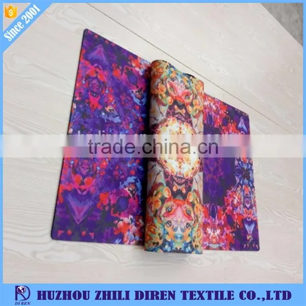 Gym Microfiber Suede Natural Rubber Yoga Mat With Eco Full Color Printing Yoga Mat photo-3