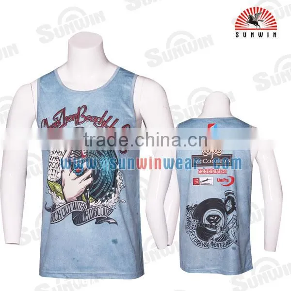 Top Sale Dry Fit Custom Sublimated Running Singlet photo-2