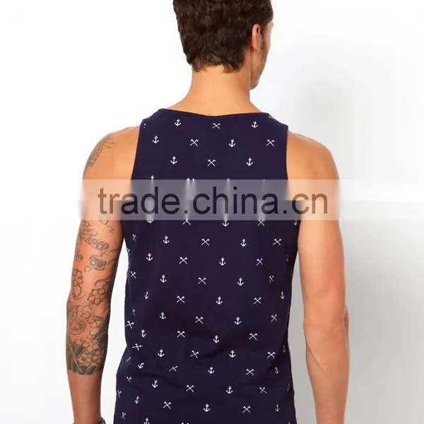 Anchor Print Pattern Throughout Vests photo-2
