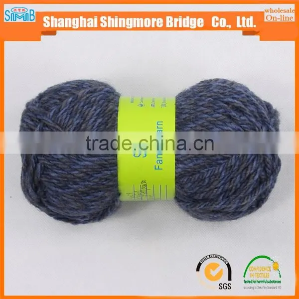 China Supplier Wholesale Wool Acrylic Blended Fancy Yarn for Knitting Sacrf With Cheap Price photo-4