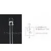 Flash 6V 3mm 5mm Blue Light Emission Dip Diode Resistor Led