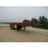 2 Axles 20FT Flatbed Semi-trailer With Container Lock