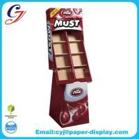 Chocolate Sale Flooring Cardboard Display Stand for Promotional Sale in Supermaket