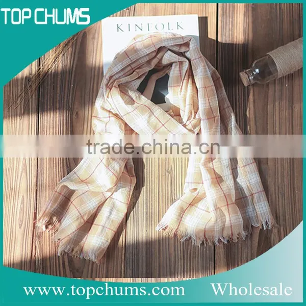Best-selling Korean New Style Fashion Lady Turkey Cotton Tartan Scarf photo-4