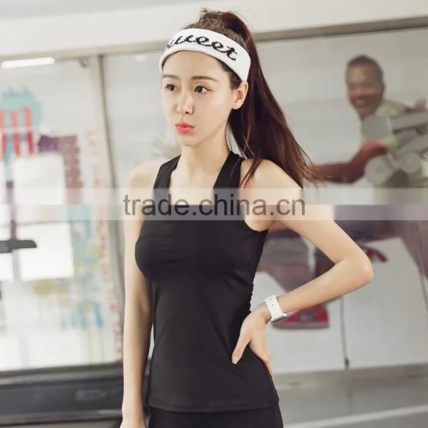 Women's Back Wide Straps Workout Active Racerback Tank Top photo-3