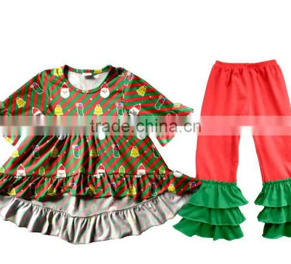 2017 Children Halloween Clothes Wholesale Chevron Fall 2pcs Outfit Baby Winter Clothing photo-5