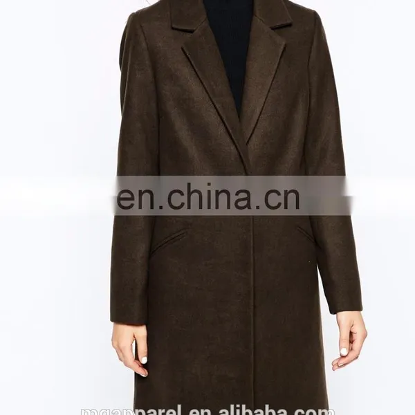 Cheap Wholesale Fashion Coat Woman Winter Clothes Notch Lapel Long Winter Coat photo-4
