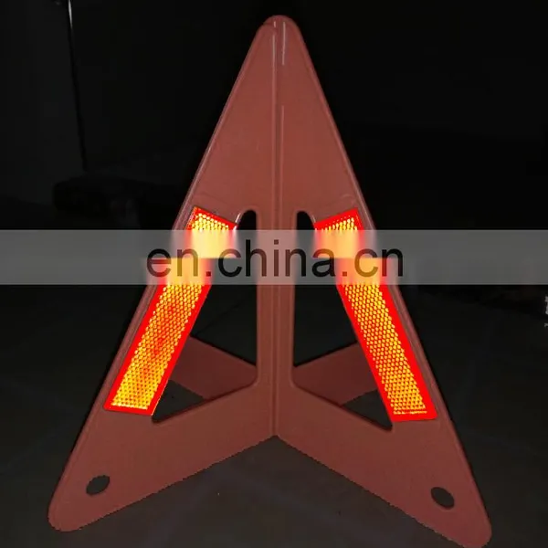 Car Emergency Kits Warning Sign Red Safety Reflective Flashing Light Warning Triangle photo-2