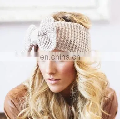 Knit Big Bow Winter Hairband photo-2