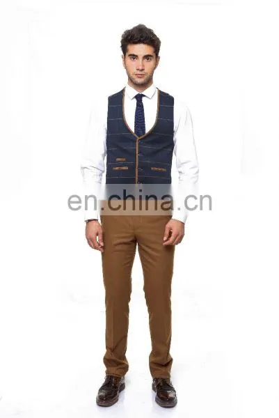 Two Buttons Slim Fit Men Suit (3 Pieces) photo-5