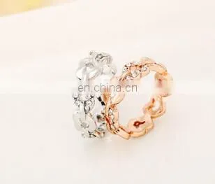 Elegant AAA CZ Diamond Heart Alloy Rings for Women Wedding Engagement Vintage Ring Zirconia Bijoux High Quality Alloy Ring photo-3
