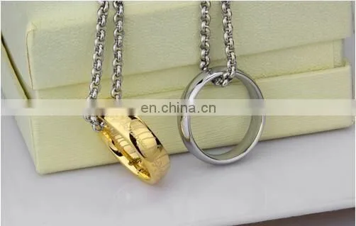 Lord of the Rings Titanium The One Ring Bilbo's Hobbit Gold Ring Couple Ring photo-2