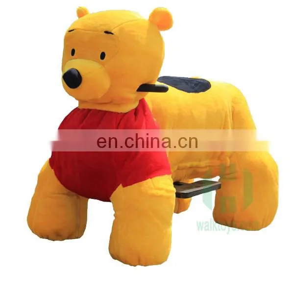 Coin Operated Rides Electrical Animal Toy Car Plush Animal Electric Scooter Stuffed Dog Rider For Shopping Mall Indoor Amusement photo-3