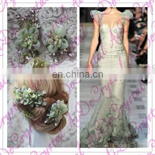 Aidocrystal Green Garland Hair Flower Headwear Wholesale Hair Accessories for Women photo-4