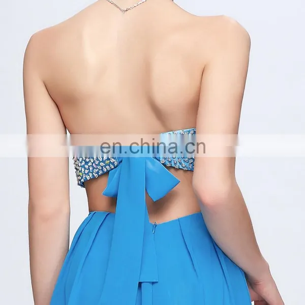 Grace Karin Sexy Beaded Backless Chiffon Ladies Long Evening Party Wear Gowns CL3437-2 photo-5