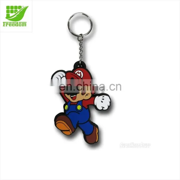 Customized Shape Soft PVC Keyring Rubber Keychain photo-4