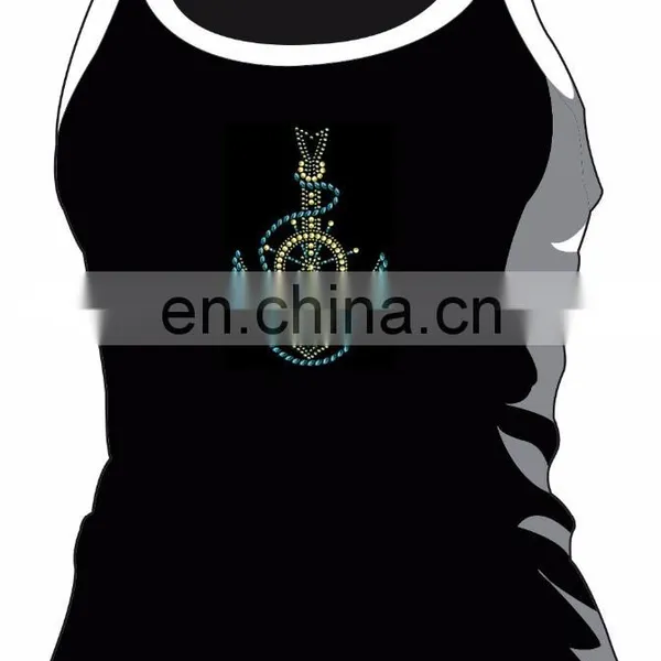 Charming Hot Fix Rhinestone Anchor Motif for Garment photo-2