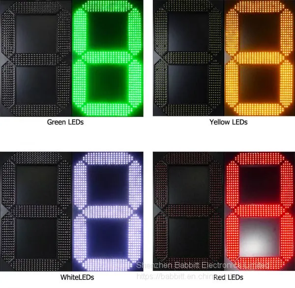 24 Inch Led Outdoor Display Digital Numbers Module 7 Segment LED Number Display For Oil Price LED Signs LED Gas Price photo-3