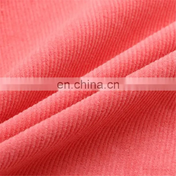 High Quality 100% Polyester Without Spandex Soft 16 Wale Corduroy Fabric For Pant/garment photo-4