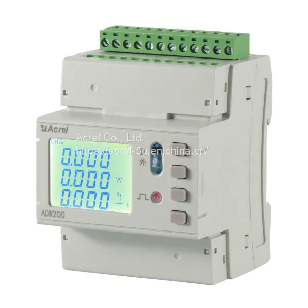 All Electric Parameters of Low Voltage Three Phase Circuit of Acrel Ankorei Adw200-d10-1s Rail Type Multi Circuit Ammeter photo-2
