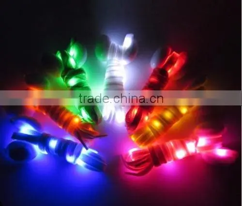LED Shoe Laces Light Flashing Shoelaces Flat Laces Fashion Creative Gift 2016 photo-4