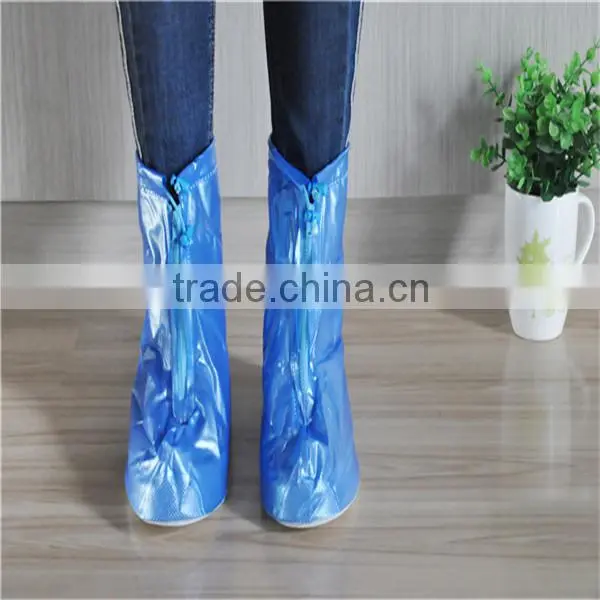 Womens Pvc Short Cheap Waterproof Rain Boot/shoe Covers photo-2